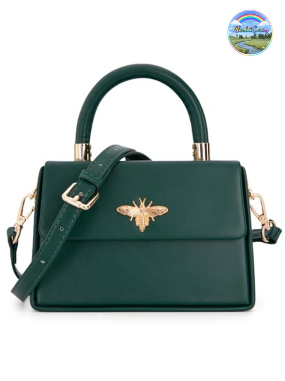 Vegan Leather Mini Top Handle Satchel Crossbody Bag Detachable Strap